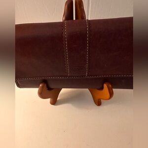 Vintage burgundy leather  Coach Hamilton leather trifold wallet